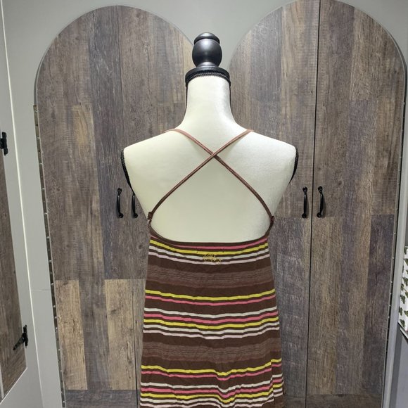 Billabong Tank - Size Large but Fits like a Small Brown / Yellow / Pink - Picture 3 of 6
